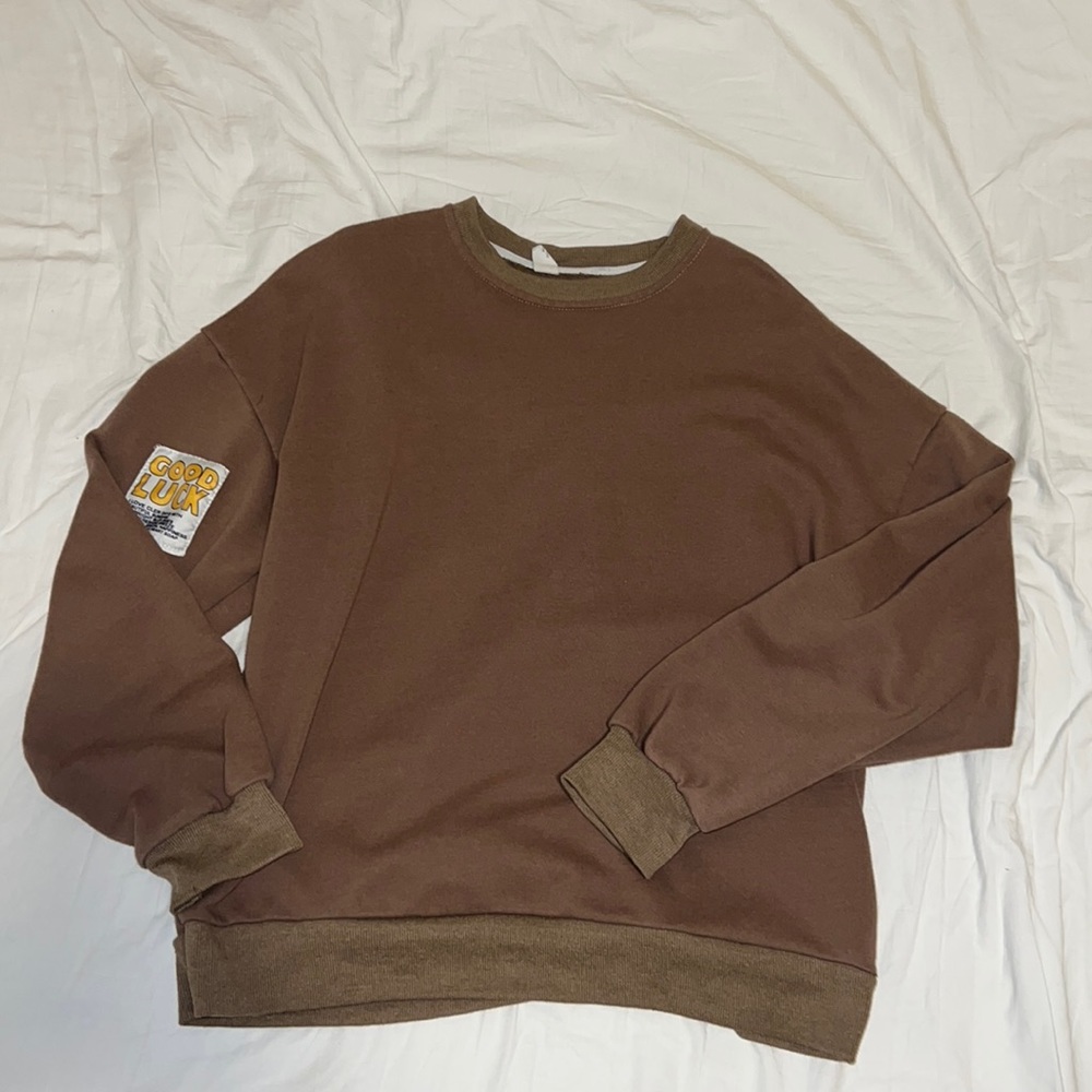 Patch crewneck